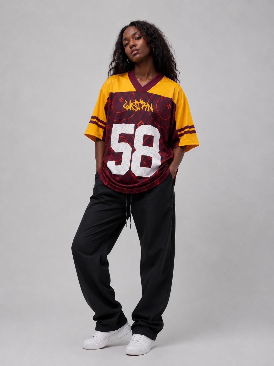 MIDNIGHT FIELD JERSEY (Burgundy)