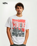 Two Worlds Collide Heavy weight T-shirt